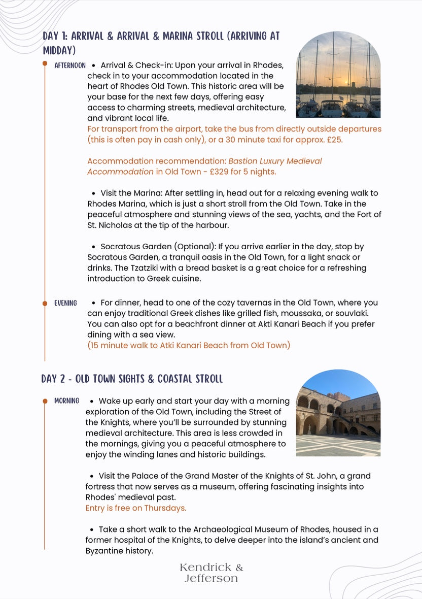 Rhodes 5-Day Itinerary